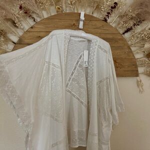 Soft Surroundings White Lace Cardifan